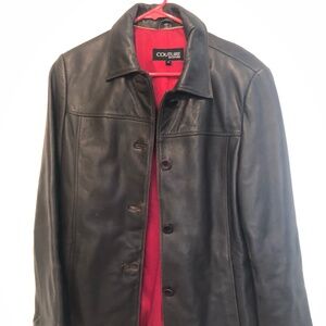 Vintage Couture by J. Park Genuine Leather Brown Jacket | Size Medium